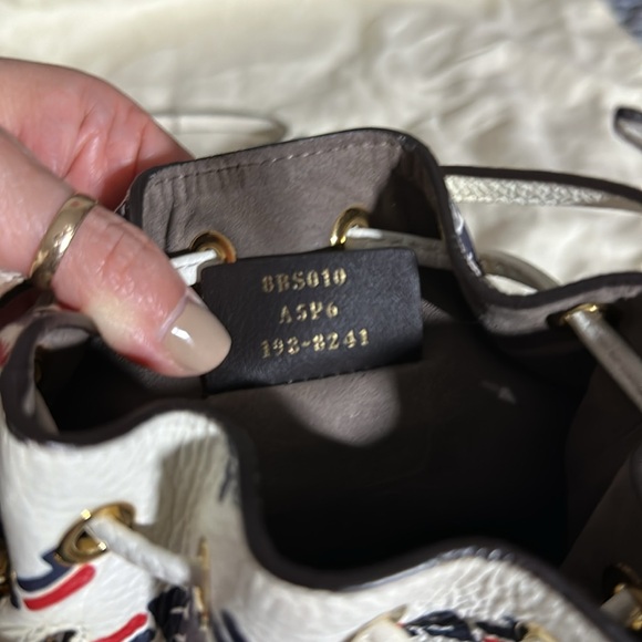 Fendi X Fila Manía Mini Mon Tresor Bucket White Bag. - Picture 3 of 6